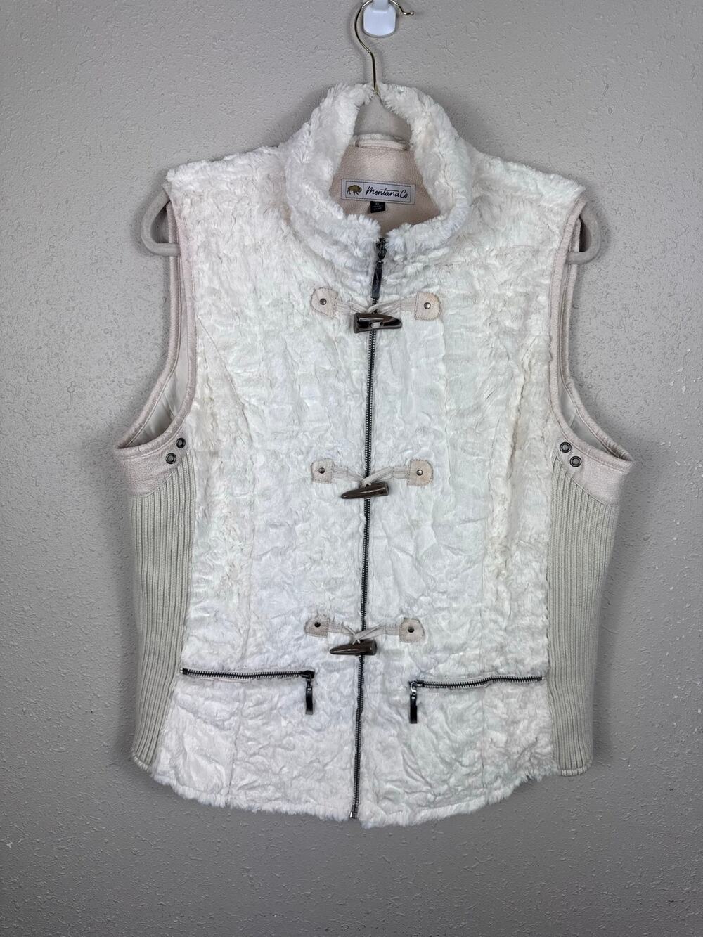 Montana Co. faux fur vest  Women’s Size XL